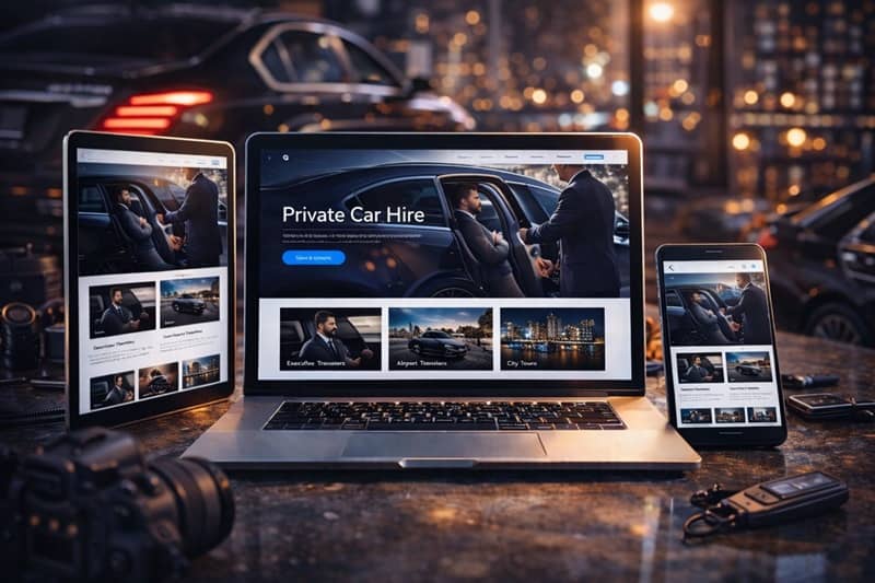 Création de site web pour VTC 