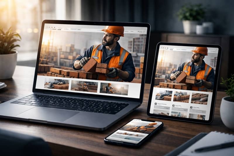 Conception de site web SEO pour une entreprise du bâtiment