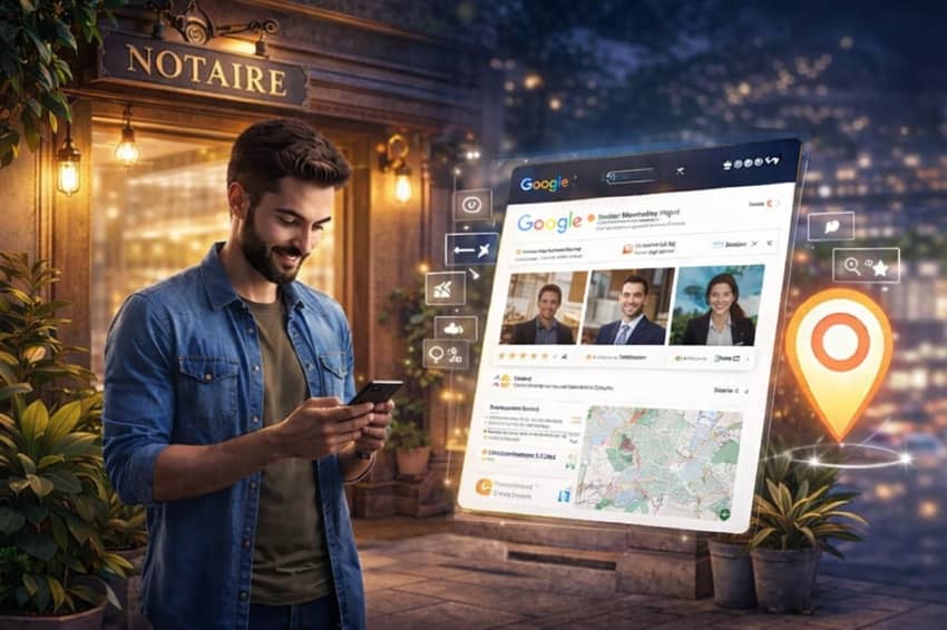 SEO Google Business Profile pour études notariales