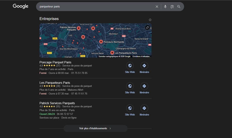 Solutions SEO personnalisées pour booster la visibilité de votre entreprise de parqueteur
