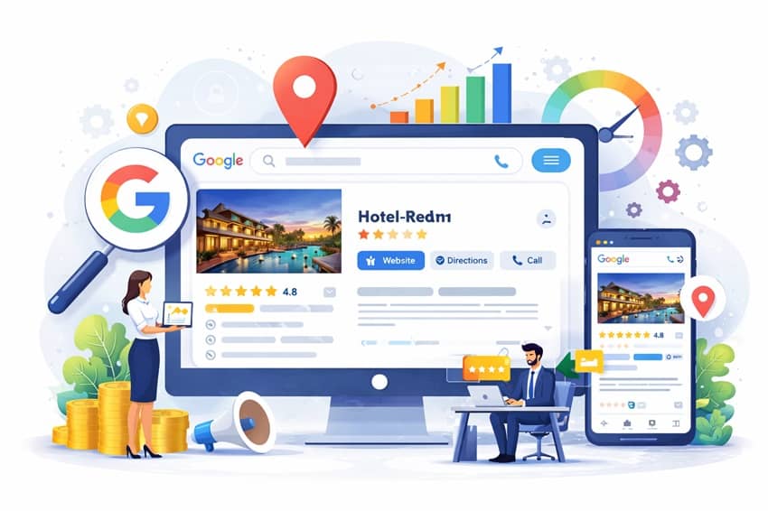 SEO Google Business Profile pour hôtels et établissements hôteliers
